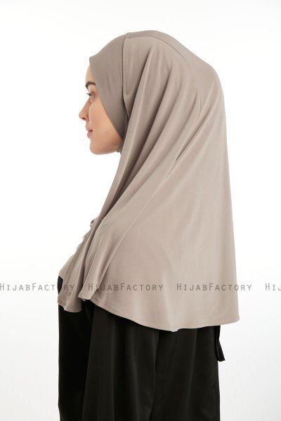 Ilay - Mørk Taupe Sandy Turban Hijab