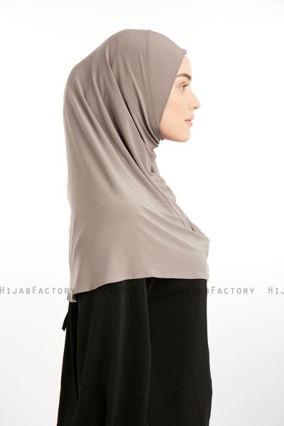 Ilay - Mørk Taupe Sandy Turban Hijab