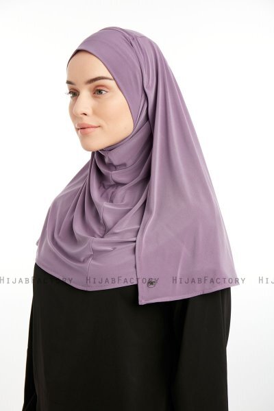 Ilay - Mørk Lilla Sandy Turban Hijab