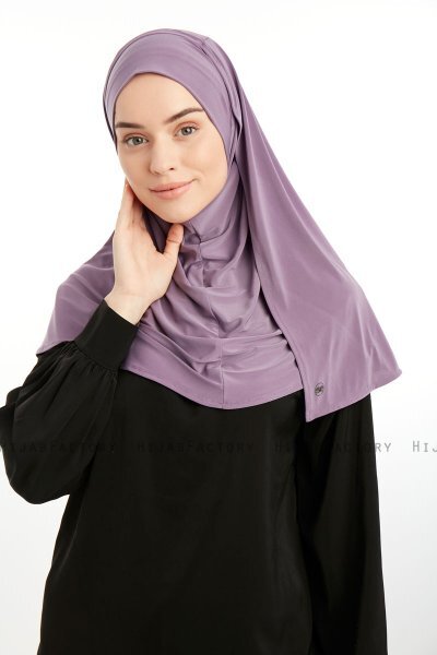 Ilay - Mørk Lilla Sandy Turban Hijab