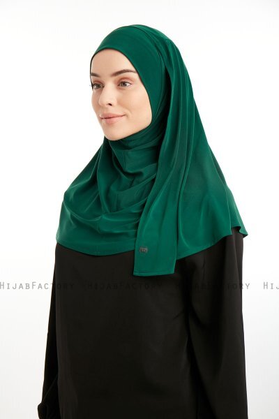 Ilay - Mørk Grønn Sandy Turban Hijab