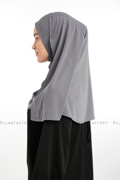 Ilay - Mørk Grå Sandy Turban Hijab