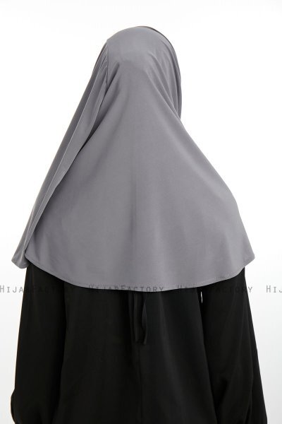 Ilay - Mørk Grå Sandy Turban Hijab