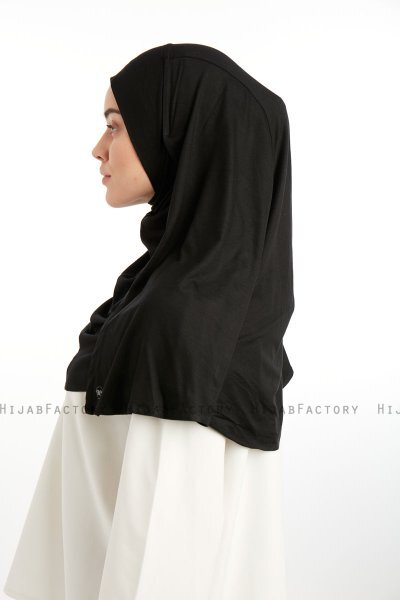 Feriha - Svart Viskose Turban Hijab