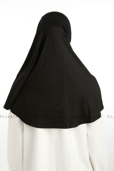 Feriha - Svart Viskose Turban Hijab