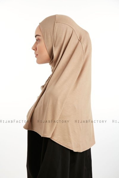 Feriha - Mørk Taupe Viskose Turban Hijab