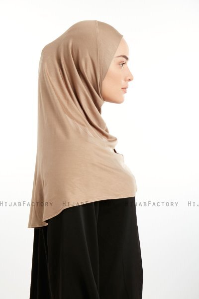 Feriha - Mørk Taupe Viskose Turban Hijab