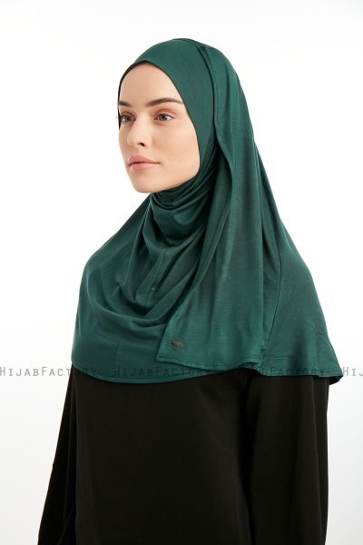 Feriha - Mørk Grønn Viskose Turban Hijab