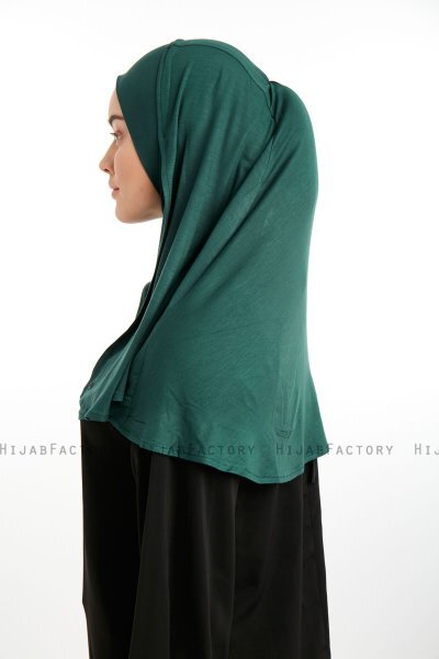 Feriha - Mørk Grønn Viskose Turban Hijab