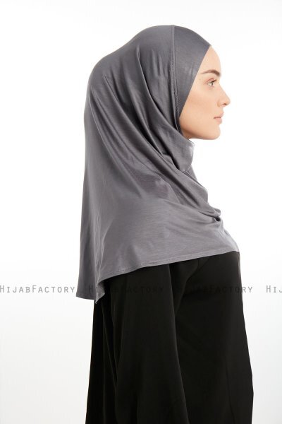 Feriha - Mørk Grå Viskose Turban Hijab
