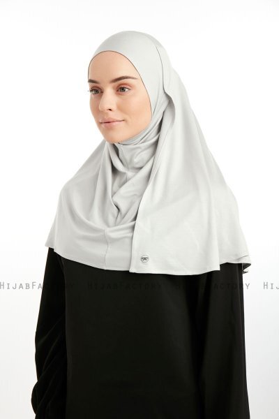 Feriha - Lysegrå Viskose Turban Hijab