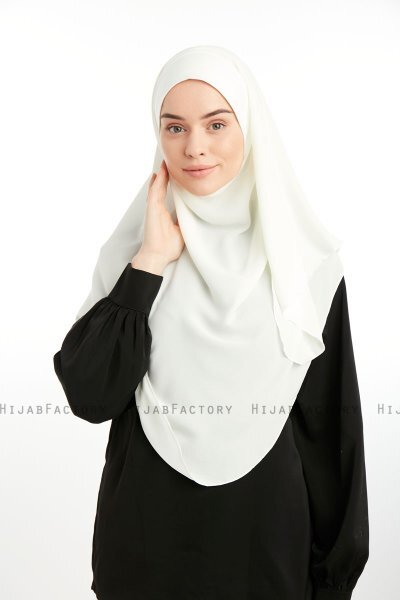 Bengi - Creme Micro Krep Turban Hijab