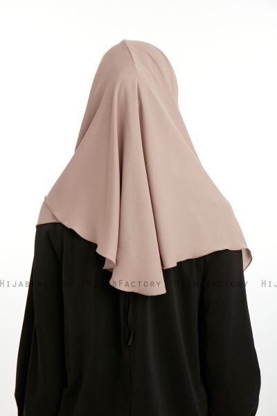 Bengi - Mørk Taupe Micro Krep Turban Hijab