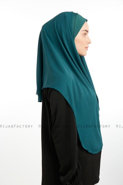 Bengi - Mørk Grønn Micro Krep Turban Hijab