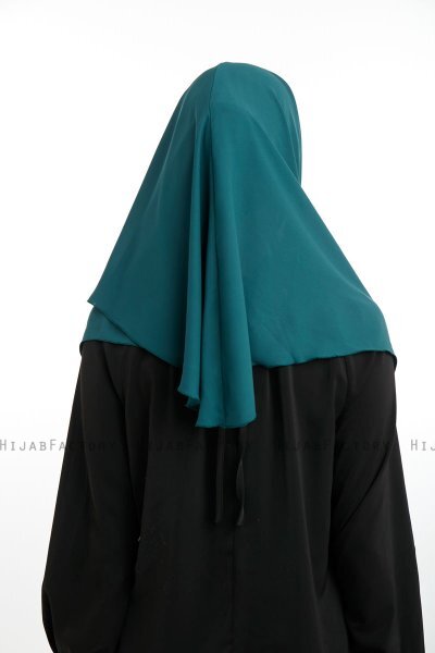 Bengi - Mørk Grønn Micro Krep Turban Hijab