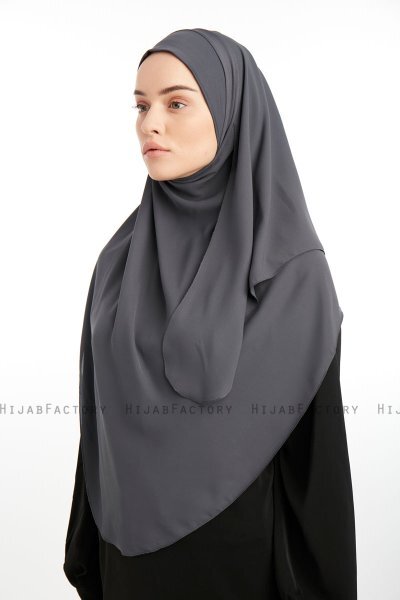 Bengi - Antrasitt Micro Krep Turban Hijab
