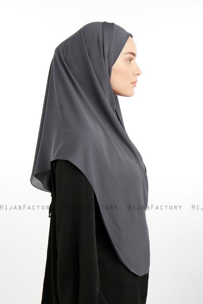 Bengi - Antrasitt Micro Krep Turban Hijab