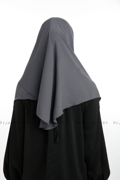 Bengi - Antrasitt Micro Krep Turban Hijab