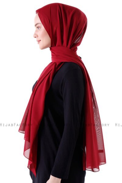 Hadise - Bordeaux Chiffon Hijab