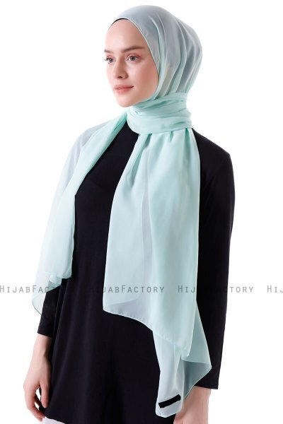 Hadise - Lysegrønn Chiffon Hijab