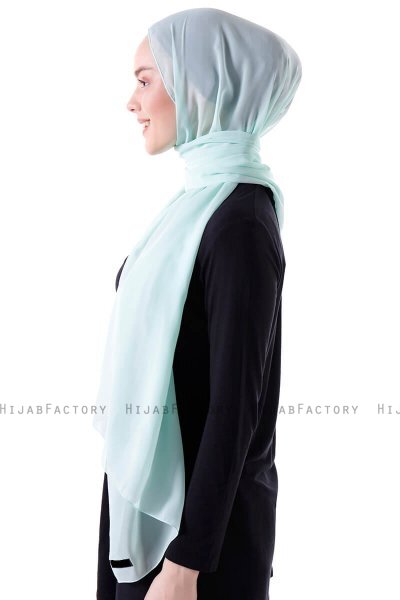 Hadise - Lysegrønn Chiffon Hijab