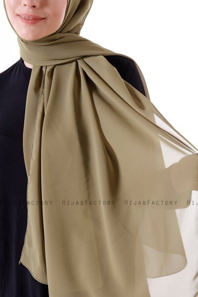 Hadise - Khaki Chiffon Hijab