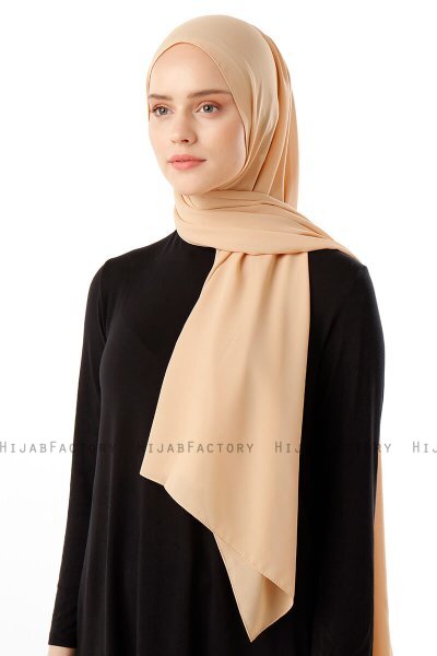 Hadise - Lys Sennepsgul Chiffon Hijab
