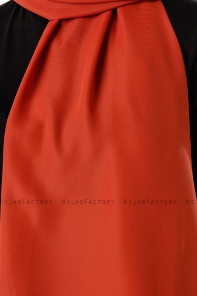 Hadise - Mursteinsrød Chiffon Hijab