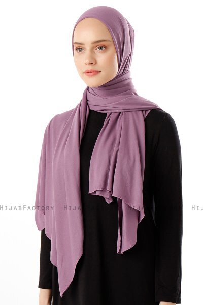 Neylan - Mørk Lilla Basic Jersey Hijab