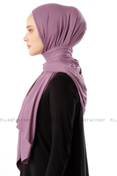 Neylan - Mørk Lilla Basic Jersey Hijab