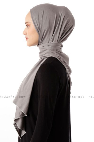 Neylan - Grå Basic Jersey Hijab