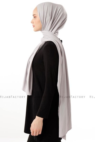 Neylan - Lysegrå Basic Jersey Hijab