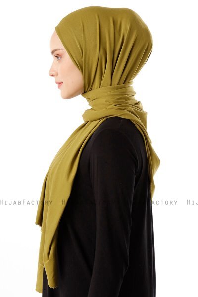 Neylan - Olivengrønn Basic Jersey Hijab