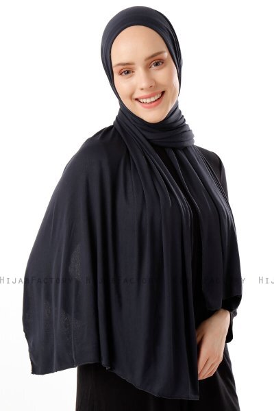 Neylan - Mørk Marineblå Basic Jersey Hijab