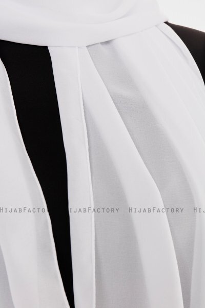 Esra - Hvit Chiffon Hijab