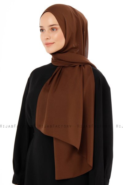 Esra - Brun Chiffon Hijab