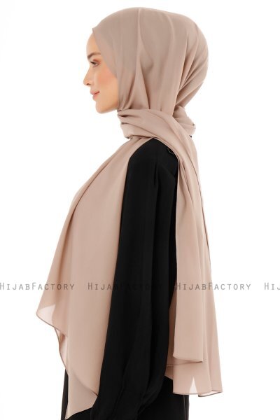 Esra - Lys Taupe Chiffon Hijab