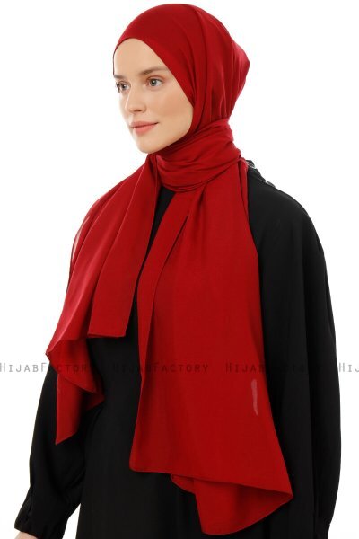Esra - Bordeaux Chiffon Hijab