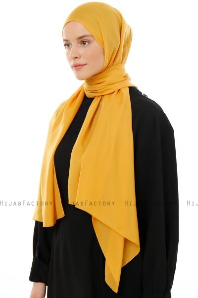 Esra - Sennepsgul Chiffon Hijab