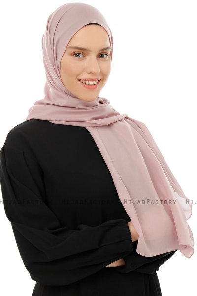 Esra - Mørk Rosa Chiffon Hijab