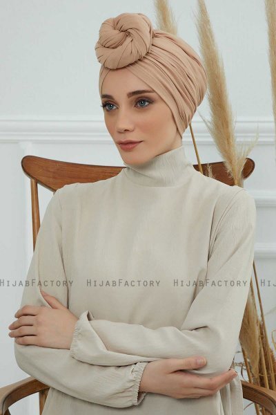Amy - Sand Bomull Turban