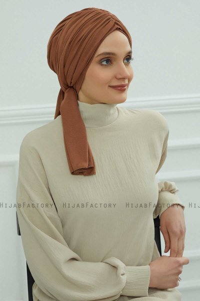 Amy - Caramel Bomull Turban