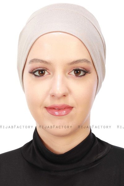 Stella - Taupe Bomull Turban