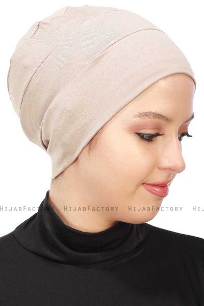 Stella - Taupe Bomull Turban