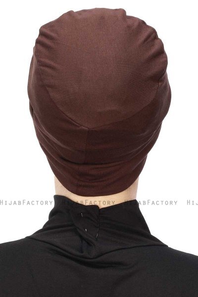 Stella - Brun Bomull Turban