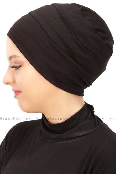 Stella - Svart Bomull Turban