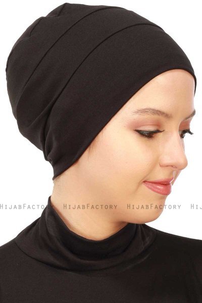 Stella - Svart Bomull Turban