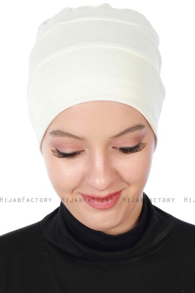 Stella - Creme Bomull Turban