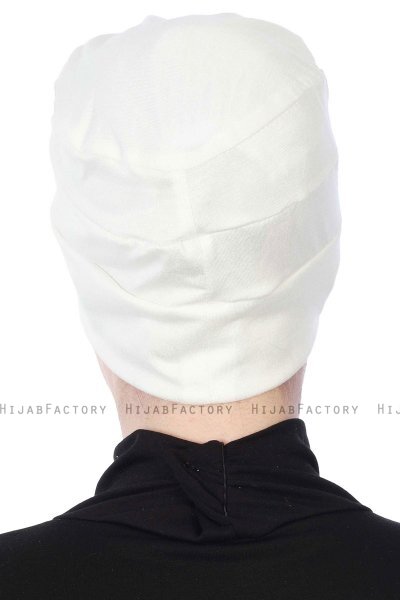 Stella - Creme Bomull Turban
