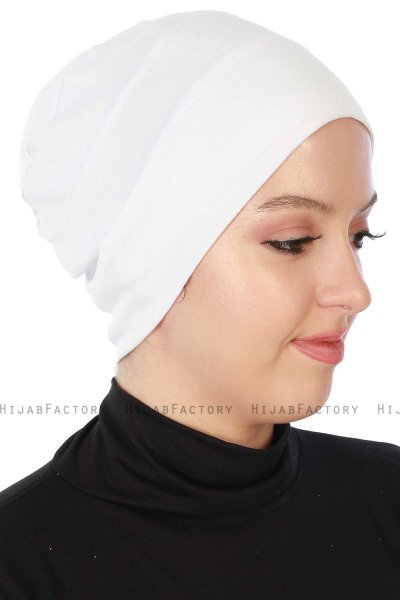 Stella - Hvit Bomull Turban